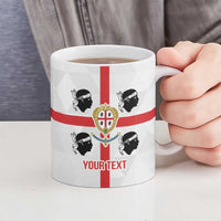 Personalized Italy Sardinia Ceramic Mug Inspiration Flags Style - Wonder Print Shop