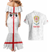 Personalized Italy Sardinia Couples Matching Mermaid Dress and Hawaiian Shirt Inspiration Flags Style