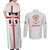Personalized Italy Sardinia Couples Matching Off Shoulder Maxi Dress and Long Sleeve Button Shirt Inspiration Flags Style