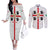 Personalized Italy Sardinia Couples Matching Off The Shoulder Long Sleeve Dress and Long Sleeve Button Shirt Inspiration Flags Style