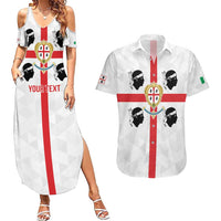 Personalized Italy Sardinia Couples Matching Summer Maxi Dress and Hawaiian Shirt Inspiration Flags Style