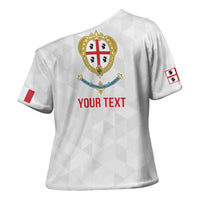 Personalized Italy Sardinia Cross Shoulder Shirt Inspiration Flags Style - Wonder Print Shop