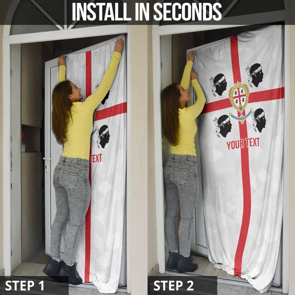 Personalized Italy Sardinia Door Cover Inspiration Flags Style - Wonder Print Shop