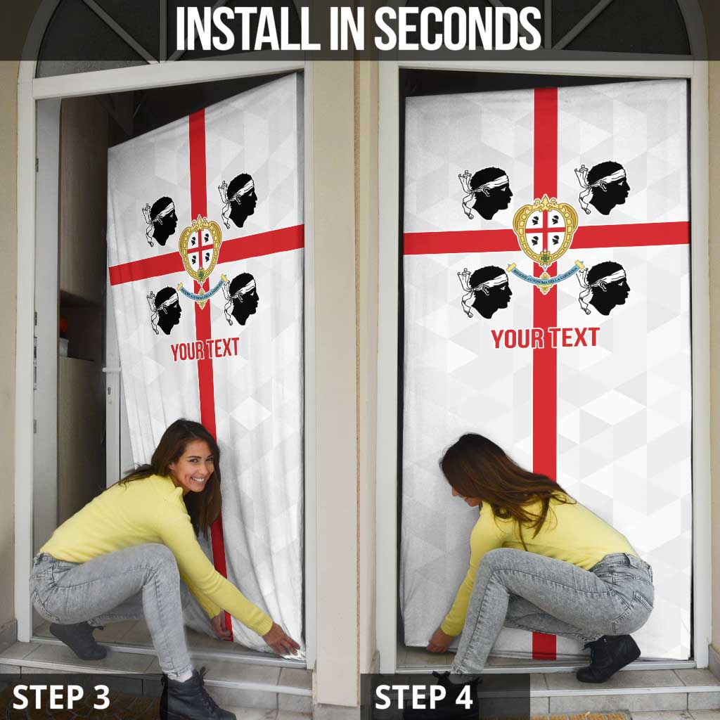 Personalized Italy Sardinia Door Cover Inspiration Flags Style - Wonder Print Shop