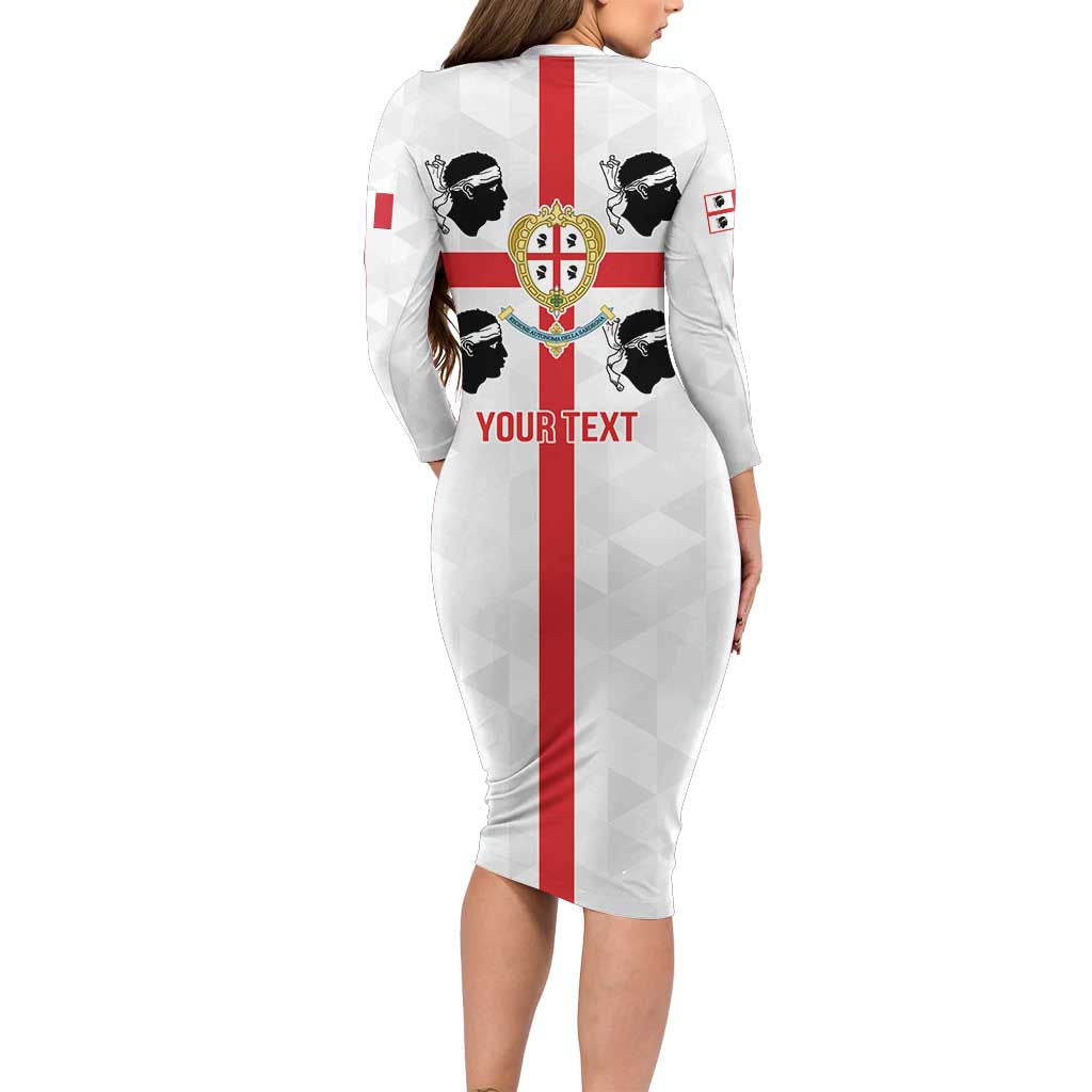 Personalized Italy Sardinia Family Matching Long Sleeve Bodycon Dress and Hawaiian Shirt Inspiration Flags Style