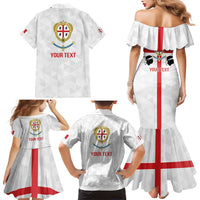 Personalized Italy Sardinia Family Matching Mermaid Dress and Hawaiian Shirt Inspiration Flags Style