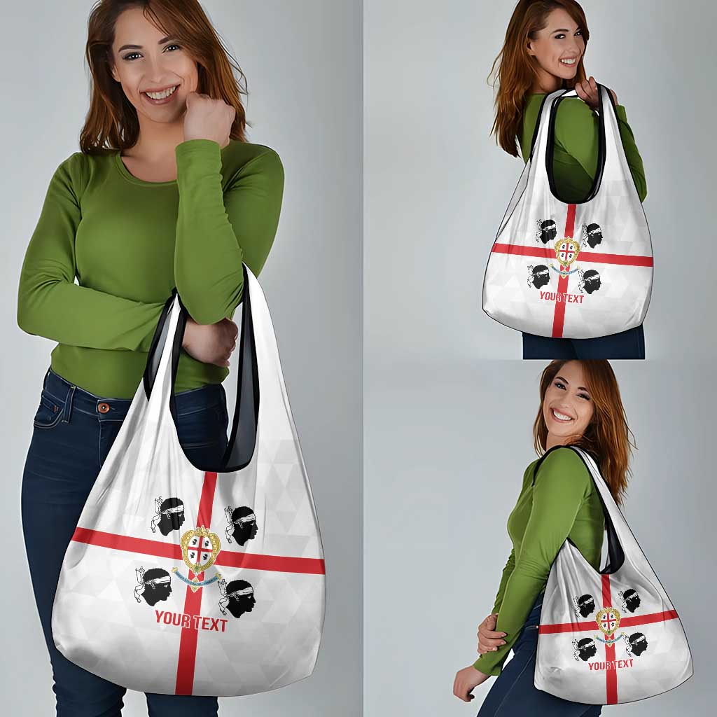 Personalized Italy Sardinia Grocery Bag Inspiration Flags Style