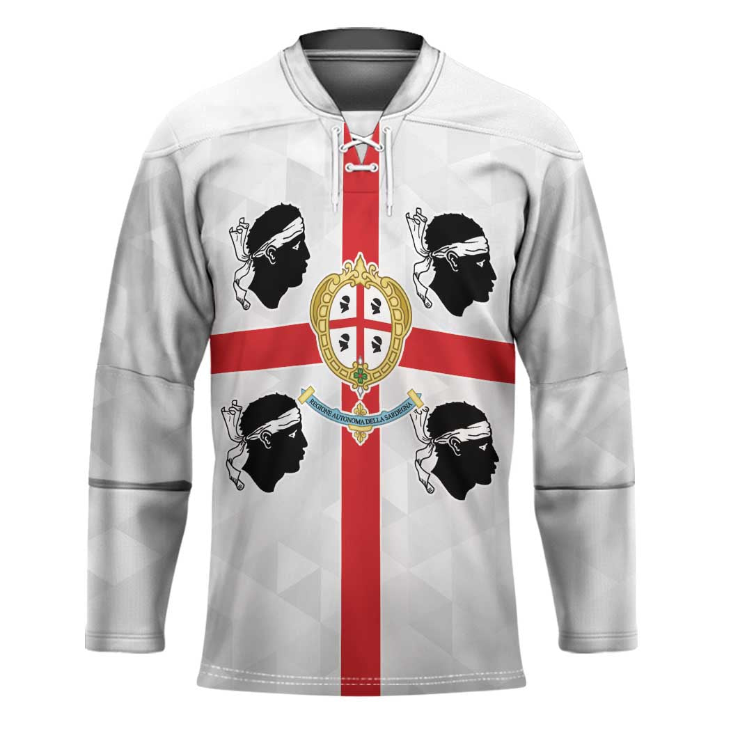 Personalized Italy Sardinia Hockey Jersey Inspiration Flags Style - Wonder Print Shop