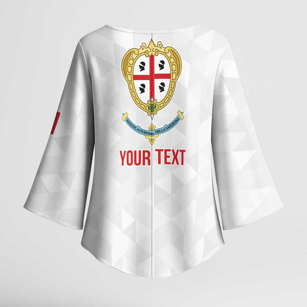 Personalized Italy Sardinia Kimono Sleeve Blouse Inspiration Flags Style - Wonder Print Shop