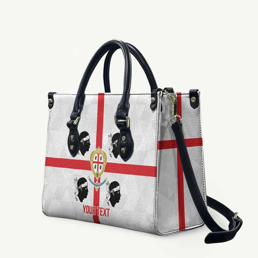 Personalized Italy Sardinia Leather Bag Inspiration Flags Style - Wonder Print Shop