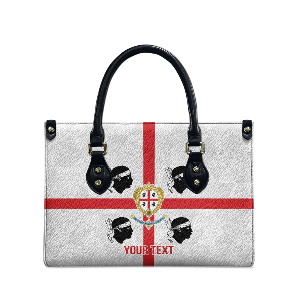 Personalized Italy Sardinia Leather Bag Inspiration Flags Style - Wonder Print Shop