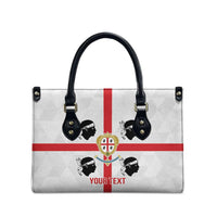 Personalized Italy Sardinia Leather Bag Inspiration Flags Style - Wonder Print Shop