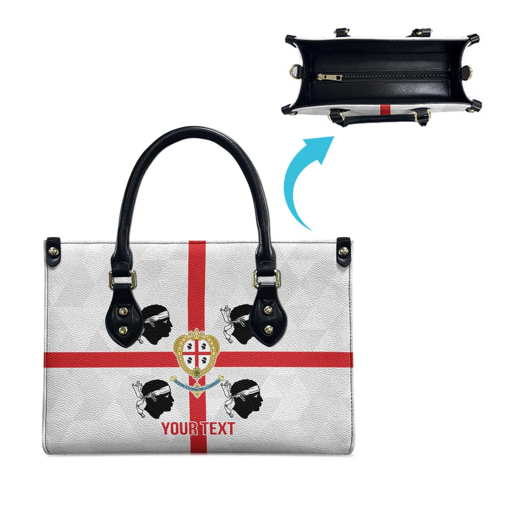 Personalized Italy Sardinia Leather Bag Inspiration Flags Style - Wonder Print Shop