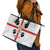 Personalized Italy Sardinia Leather Tote Bag Inspiration Flags Style