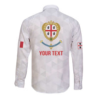 Personalized Italy Sardinia Long Sleeve Button Shirt Inspiration Flags Style