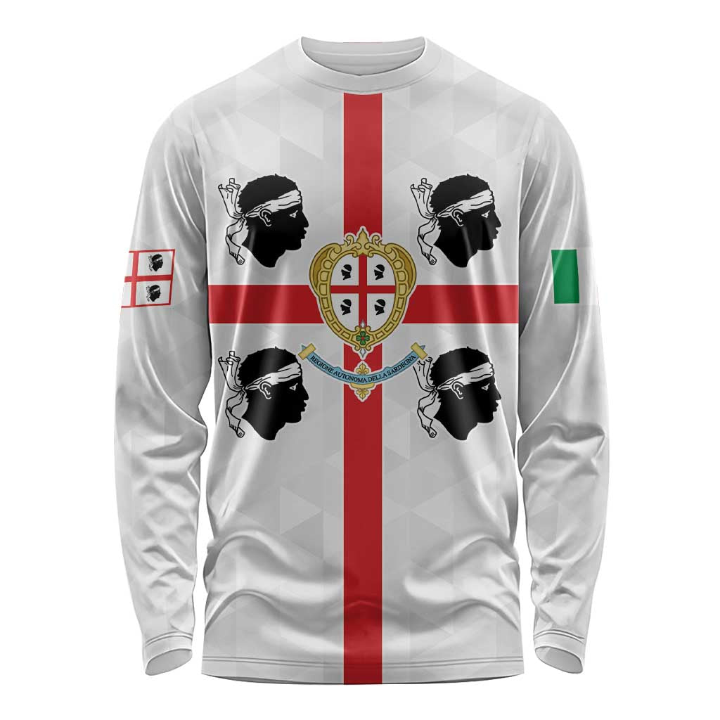 Personalized Italy Sardinia Long Sleeve Shirt Inspiration Flags Style