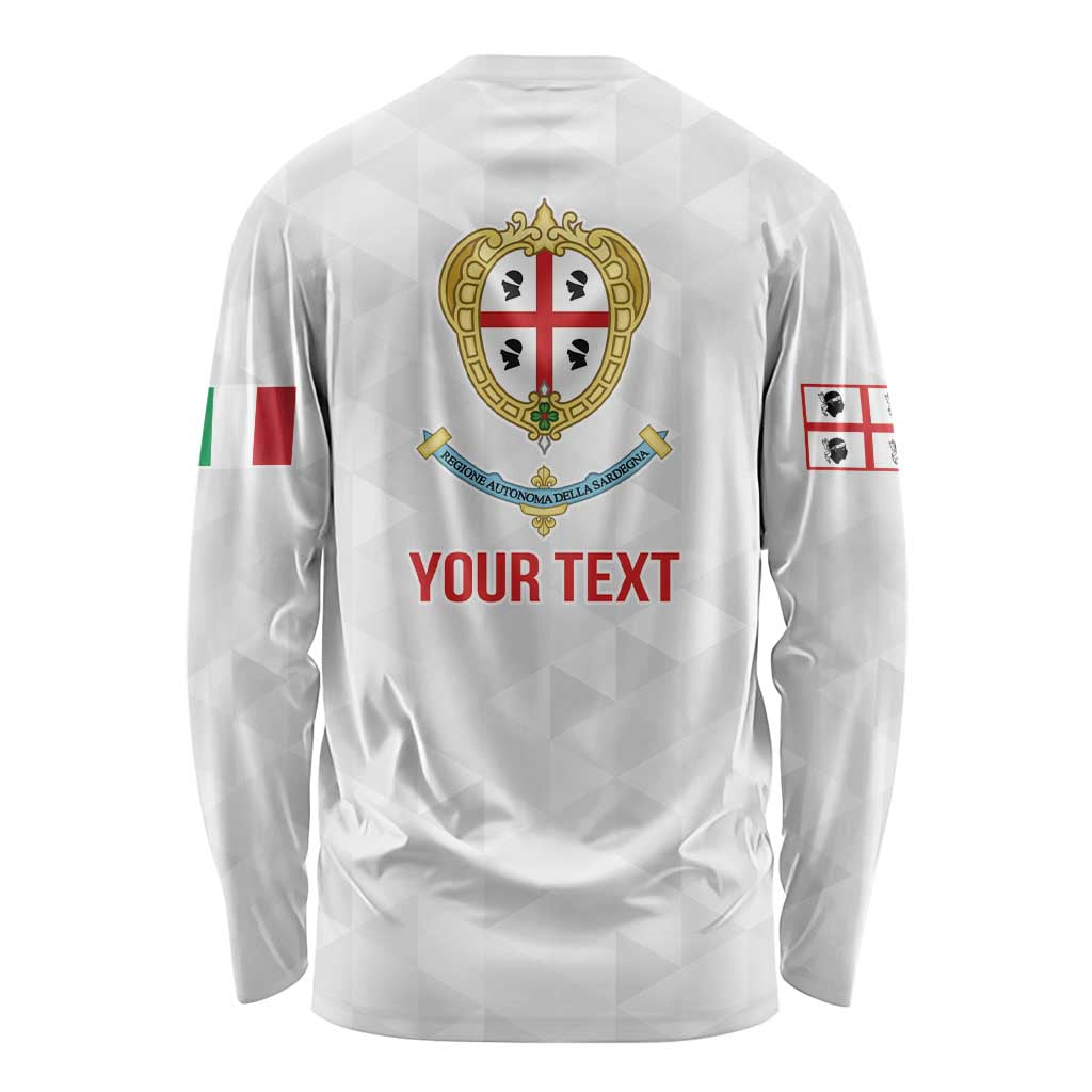Personalized Italy Sardinia Long Sleeve Shirt Inspiration Flags Style