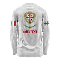 Personalized Italy Sardinia Long Sleeve Shirt Inspiration Flags Style
