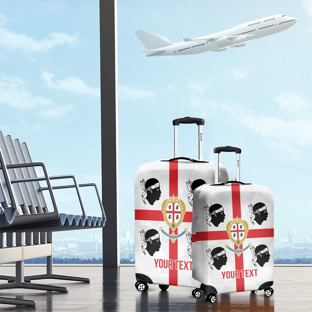 Personalized Italy Sardinia Luggage Cover Inspiration Flags Style