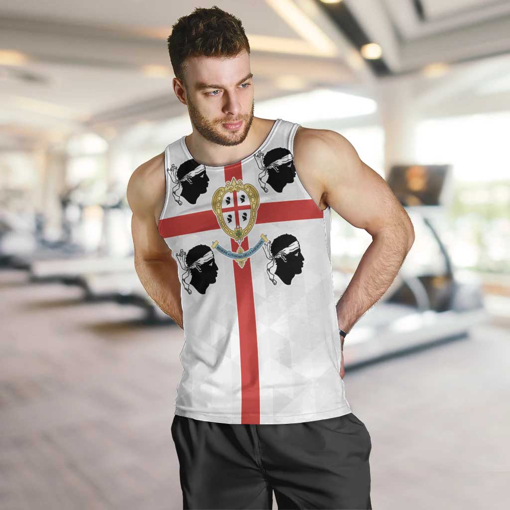 Personalized Italy Sardinia Men Tank Top Inspiration Flags Style