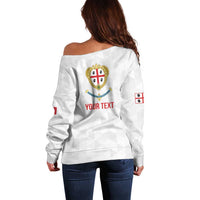 Personalized Italy Sardinia Off Shoulder Sweater Inspiration Flags Style