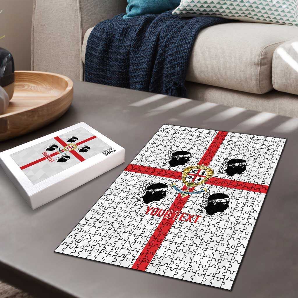 Personalized Italy Sardinia Puzzle Inspiration Flags Style - Wonder Print Shop