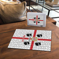 Personalized Italy Sardinia Puzzle Inspiration Flags Style - Wonder Print Shop