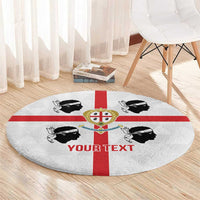 Personalized Italy Sardinia Round Carpet Inspiration Flags Style