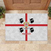 Personalized Italy Sardinia Rubber Doormat Inspiration Flags Style