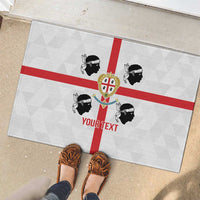 Personalized Italy Sardinia Rubber Doormat Inspiration Flags Style