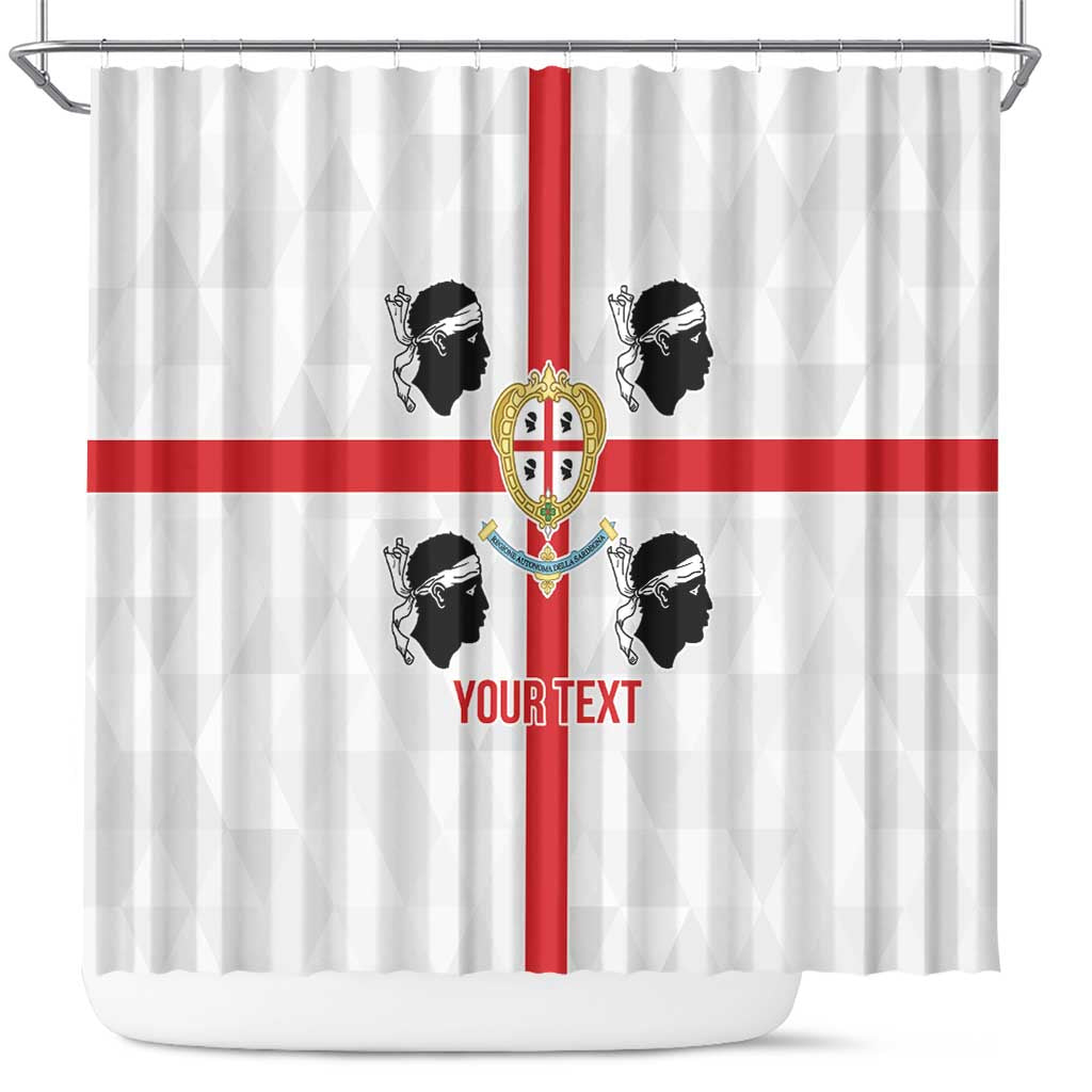 Personalized Italy Sardinia Shower Curtain Inspiration Flags Style