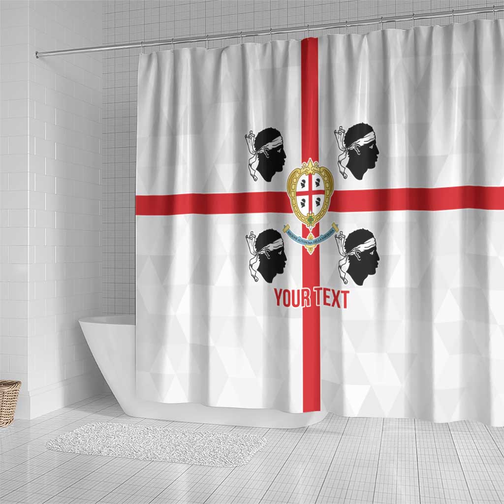 Personalized Italy Sardinia Shower Curtain Inspiration Flags Style