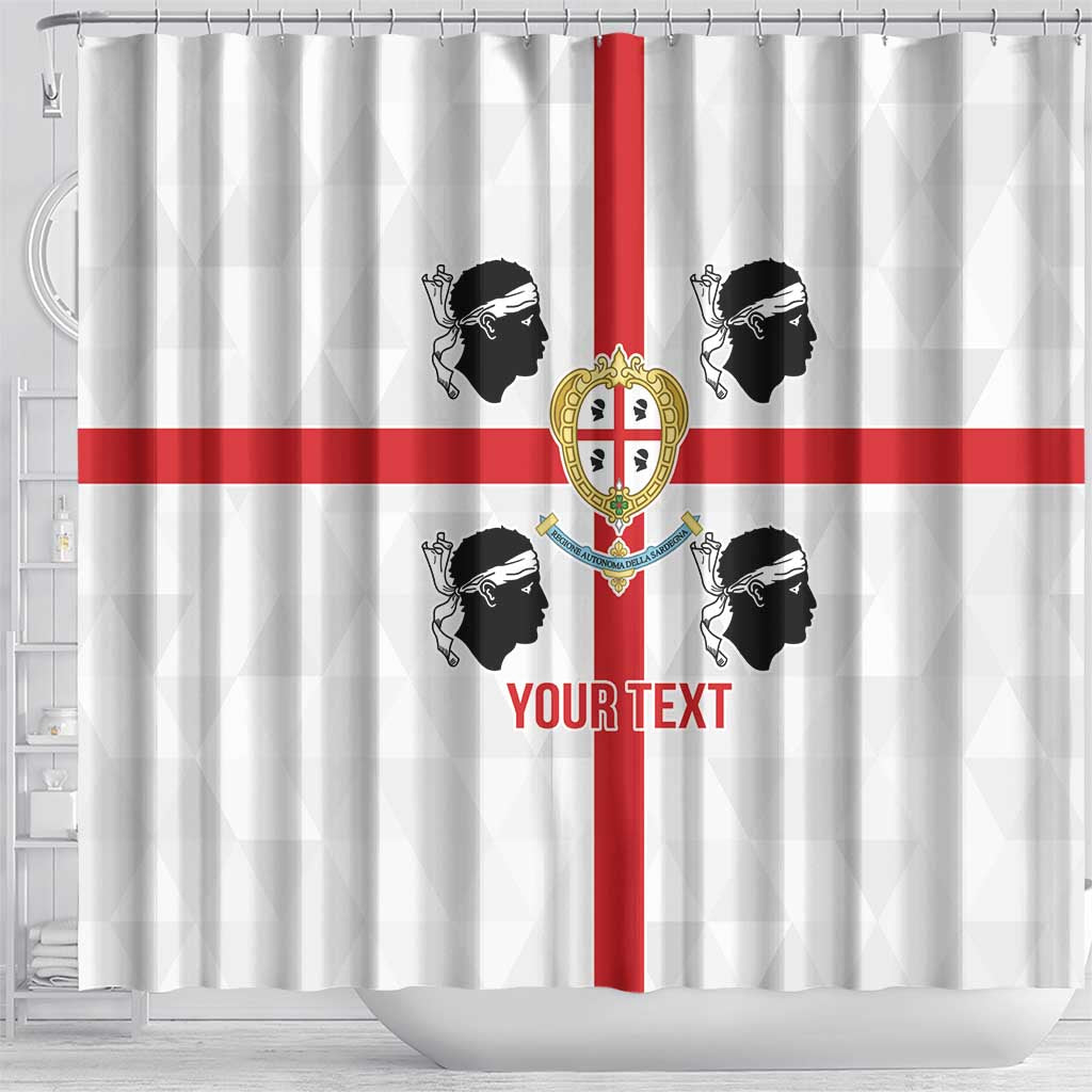 Personalized Italy Sardinia Shower Curtain Inspiration Flags Style