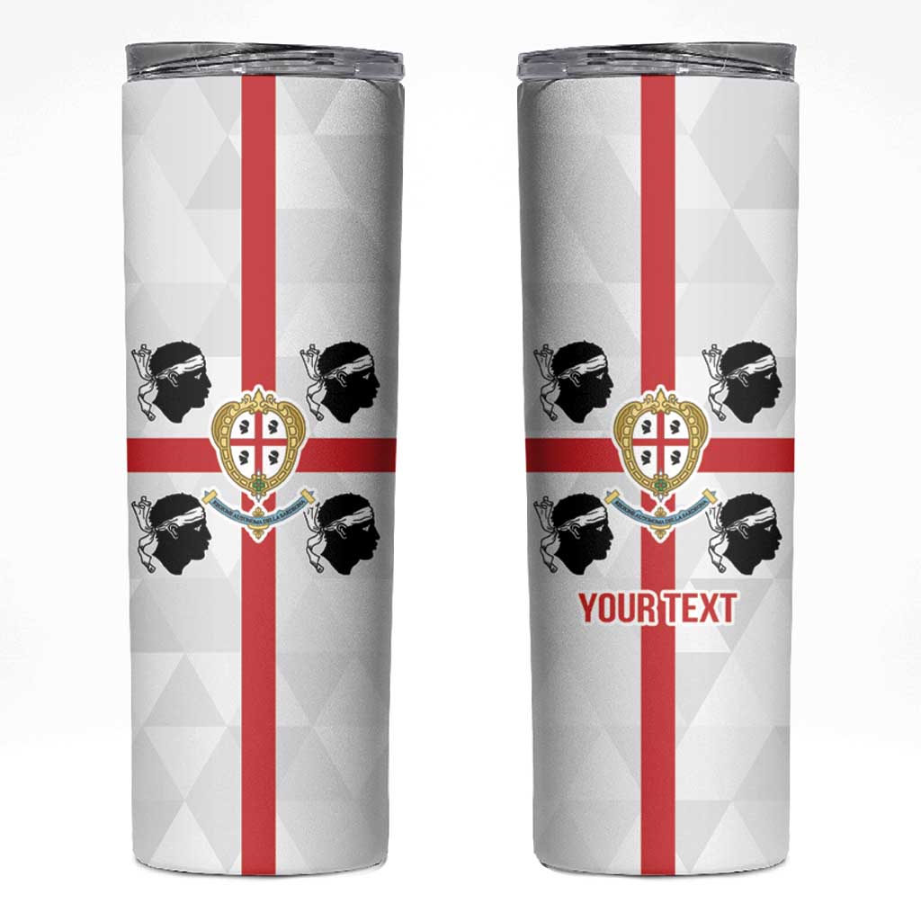 Personalized Italy Sardinia Skinny Tumbler Inspiration Flags Style