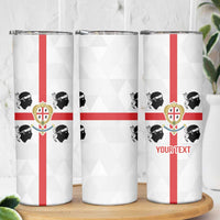 Personalized Italy Sardinia Skinny Tumbler Inspiration Flags Style