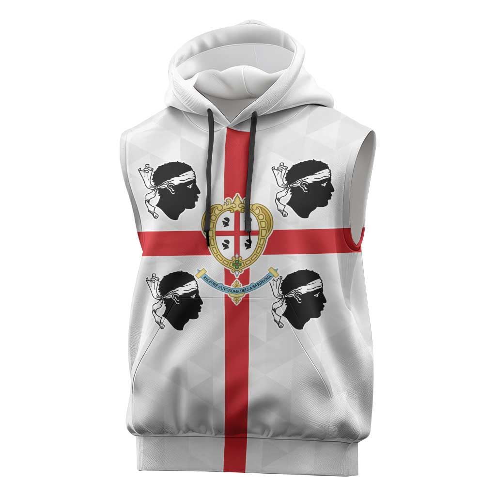 Personalized Italy Sardinia Sleeveless Hoodie Inspiration Flags Style - Wonder Print Shop