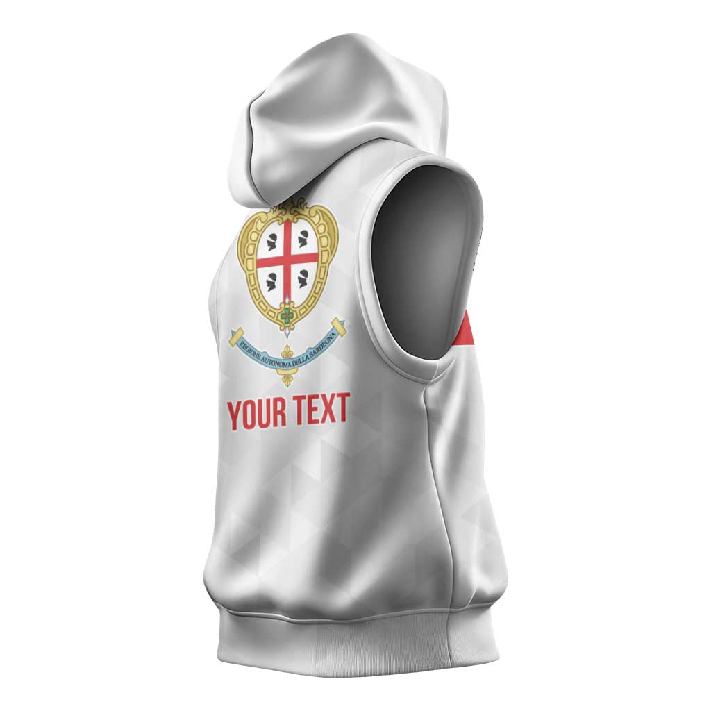 Personalized Italy Sardinia Sleeveless Hoodie Inspiration Flags Style - Wonder Print Shop
