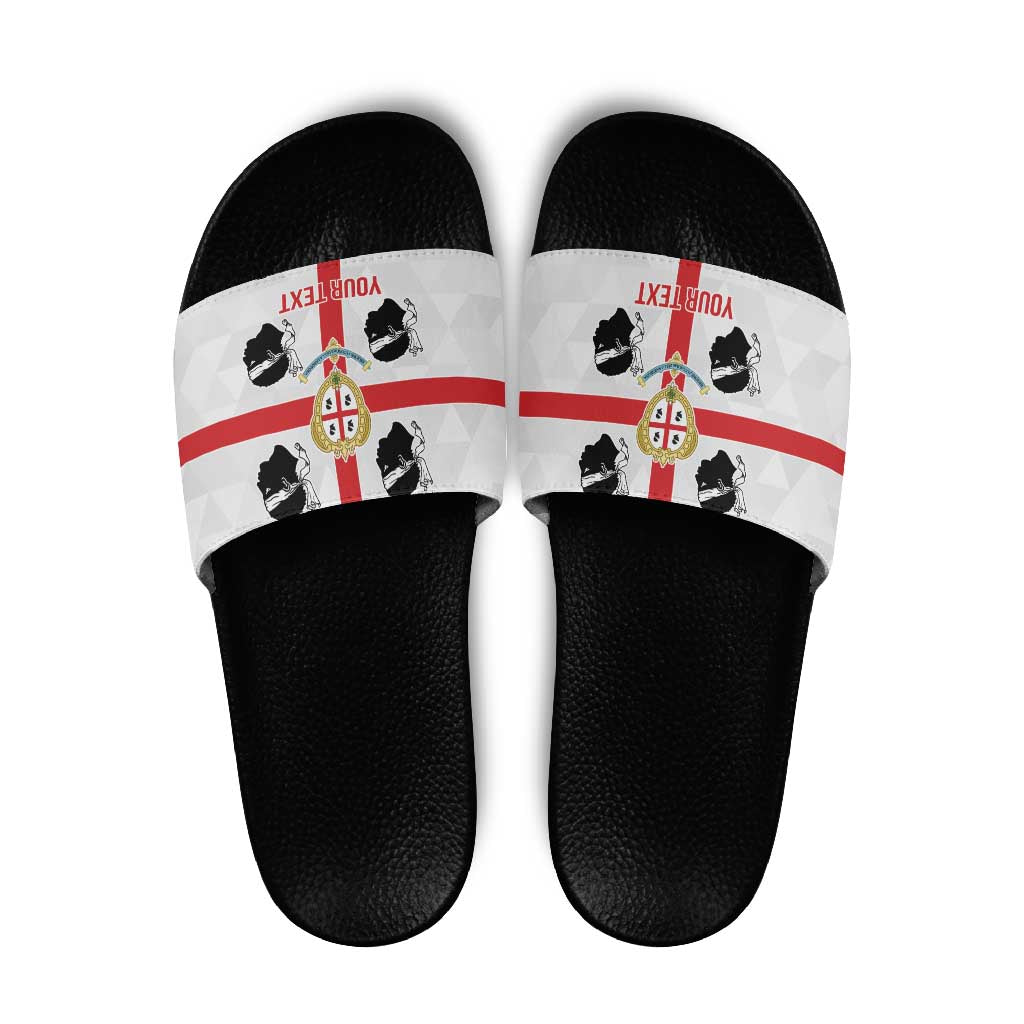 Personalized Italy Sardinia Slide Sandals Inspiration Flags Style - Wonder Print Shop