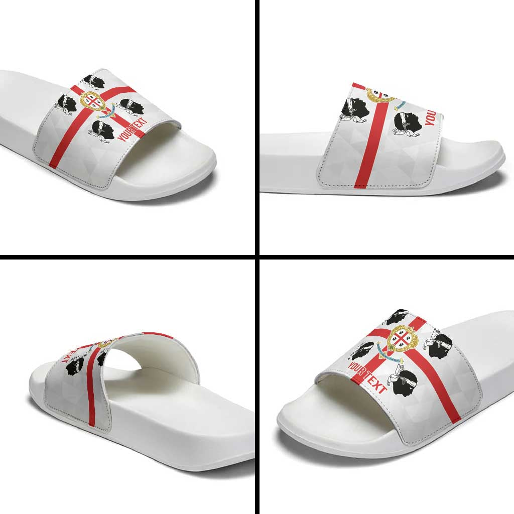 Personalized Italy Sardinia Slide Sandals Inspiration Flags Style - Wonder Print Shop