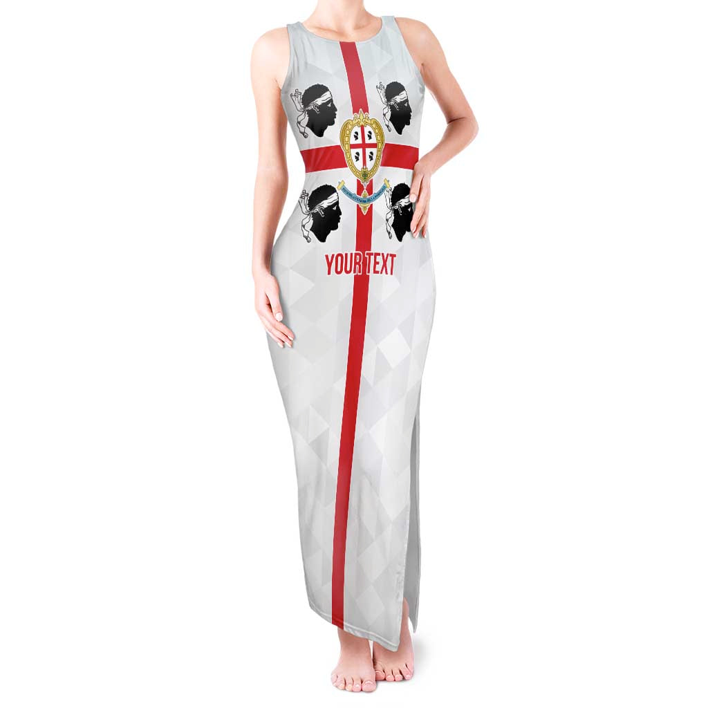 Personalized Italy Sardinia Tank Maxi Dress Inspiration Flags Style