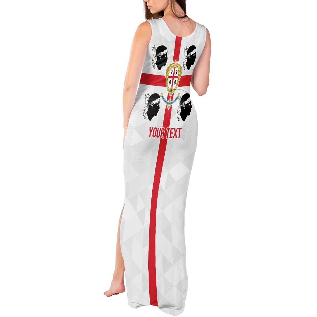 Personalized Italy Sardinia Tank Maxi Dress Inspiration Flags Style