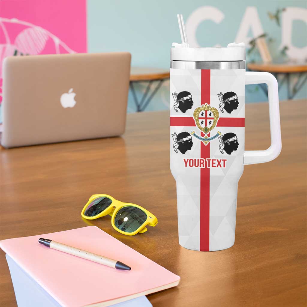 Personalized Italy Sardinia Tumbler With Handle Inspiration Flags Style