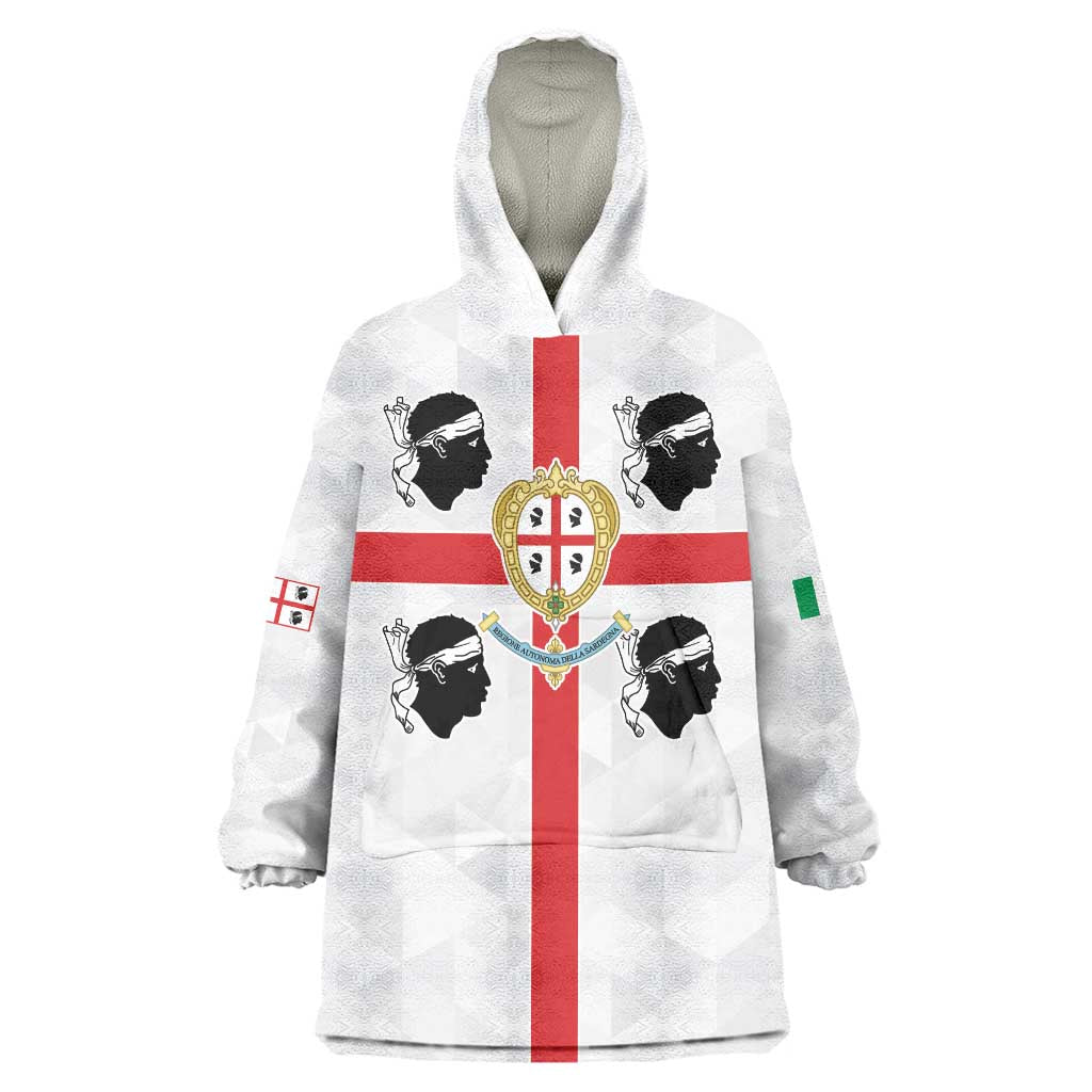 Personalized Italy Sardinia Wearable Blanket Hoodie Inspiration Flags Style