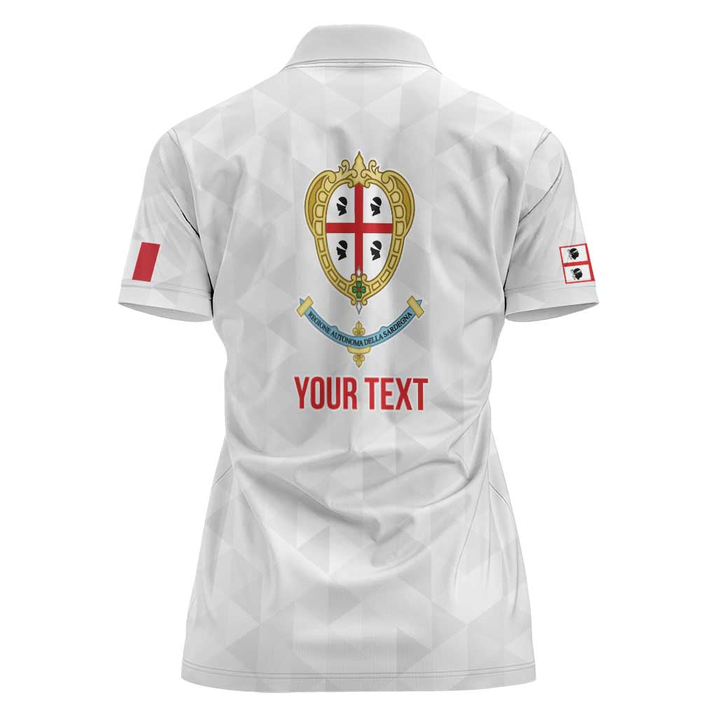 Personalized Italy Sardinia Women Polo Shirt Inspiration Flags Style