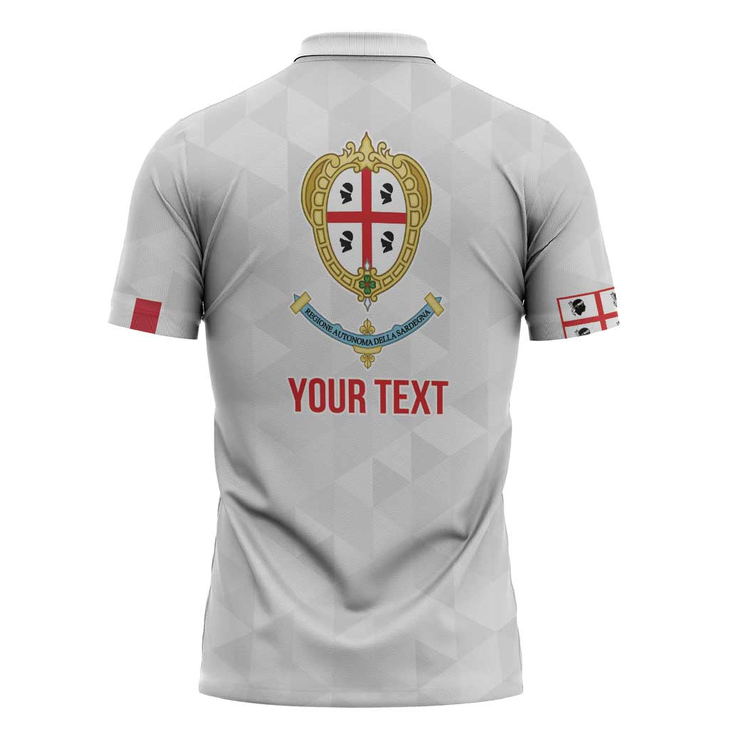 Personalized Italy Sardinia Zipper Polo Shirt Inspiration Flags Style - Wonder Print Shop