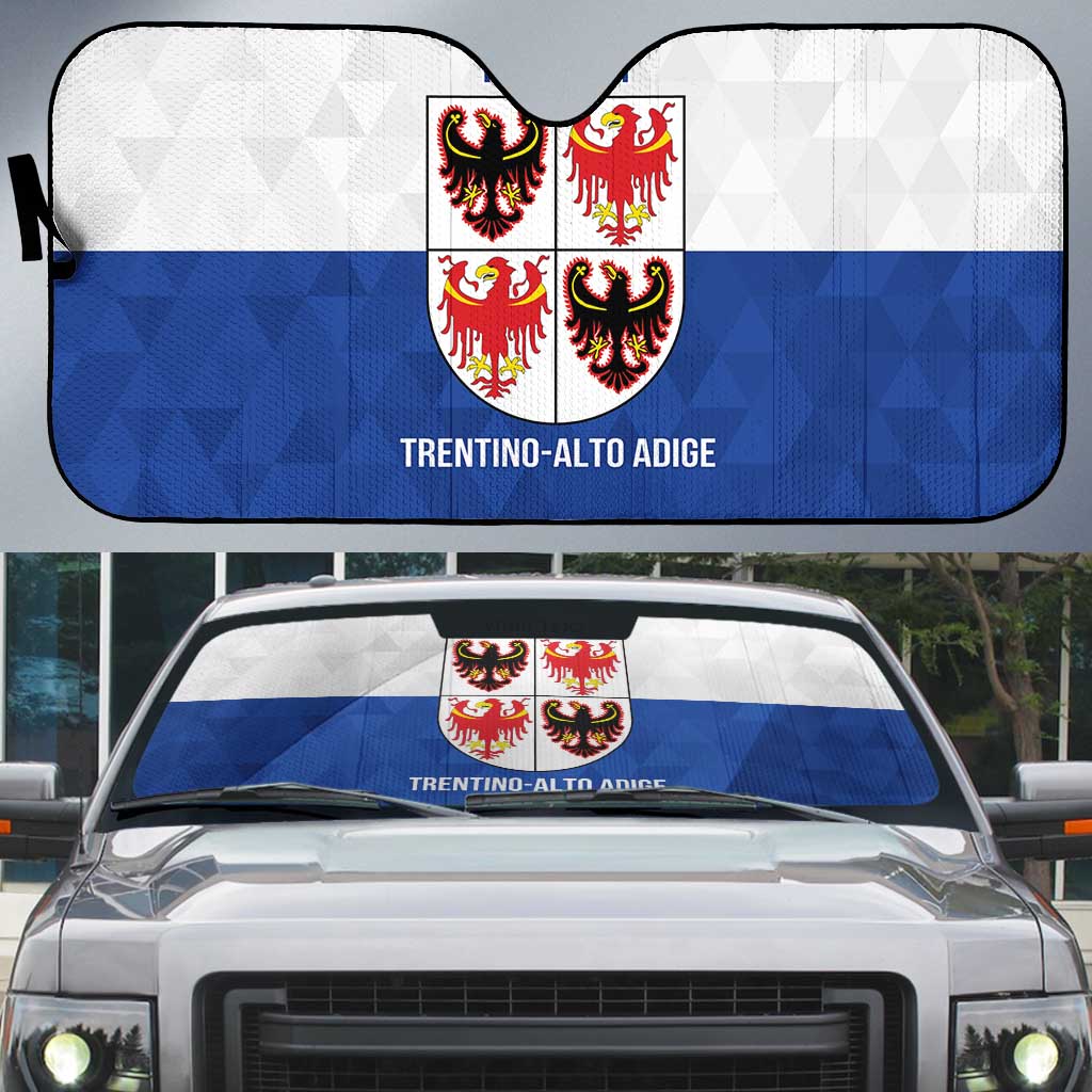 Personalized Italy Trentino-Alto Adige Auto Sun Shade Inspiration Flags Style - Wonder Print Shop