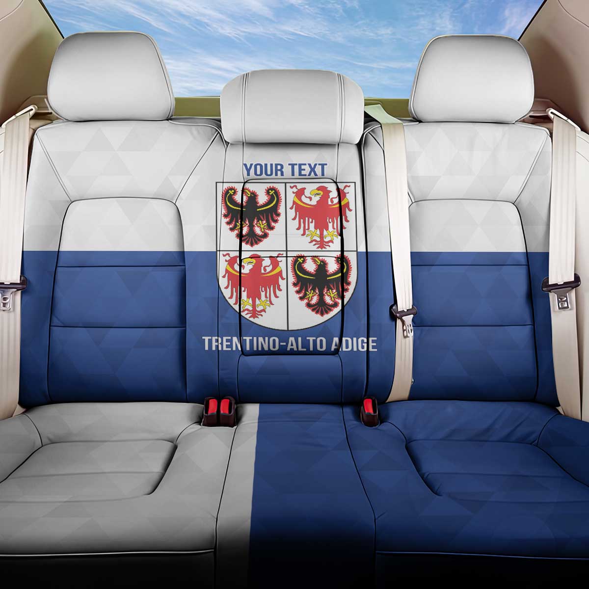 Personalized Italy Trentino-Alto Adige Back Car Seat Cover Inspiration Flags Style