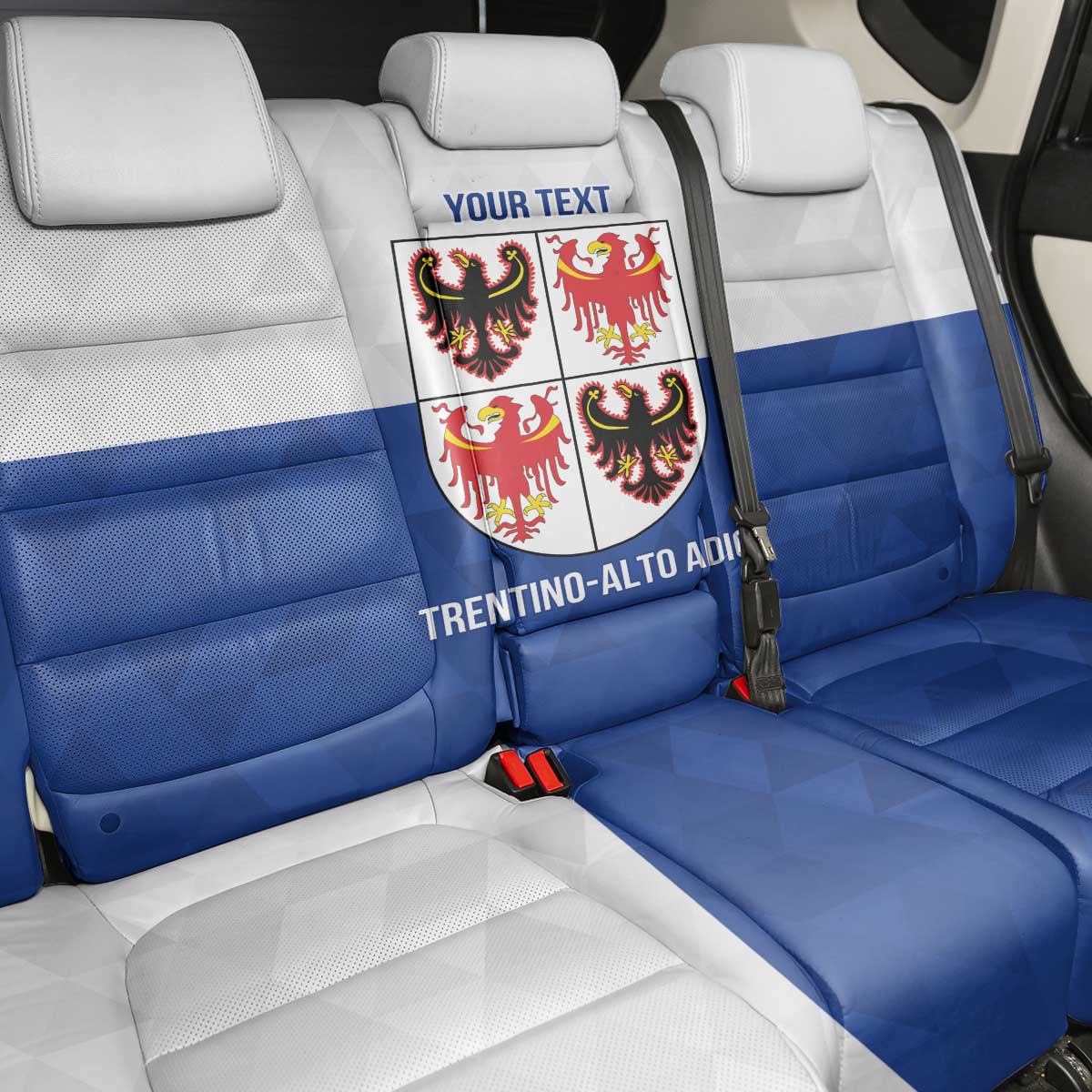 Personalized Italy Trentino-Alto Adige Back Car Seat Cover Inspiration Flags Style