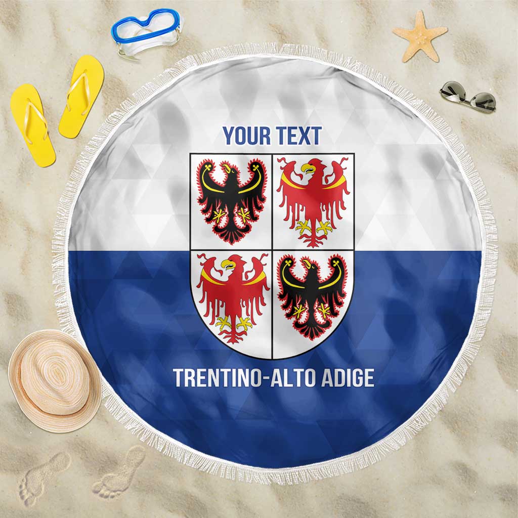 Personalized Italy Trentino-Alto Adige Beach Blanket Inspiration Flags Style