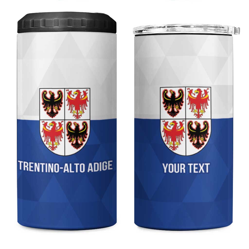Personalized Italy Trentino-Alto Adige 4 in 1 Can Cooler Tumbler Inspiration Flags Style